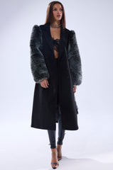 NOLITA FUR SLEEVE TRENCH