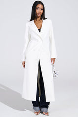COCOA BUTTER TRENCH IN WHITE