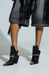 AZALEA WANG WADE BLACK WESTERN BOOTIE