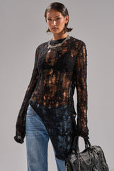 ASYMMETRICAL KNIT SWEATER