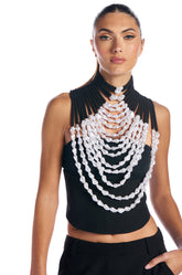 NEVER LOSE ME BEADED TOP