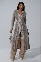 LILA CUTOUT TRENCH
