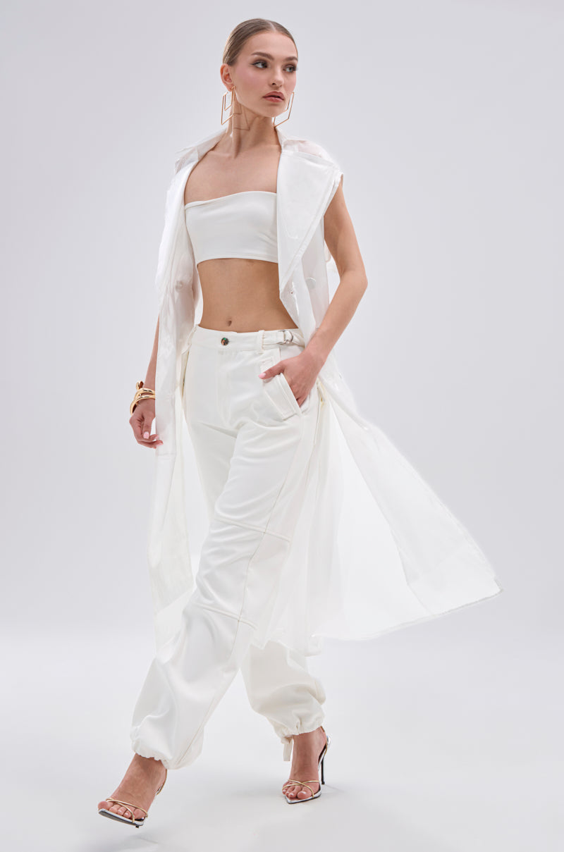 FLOATING ORGANZA TRENCH VEST