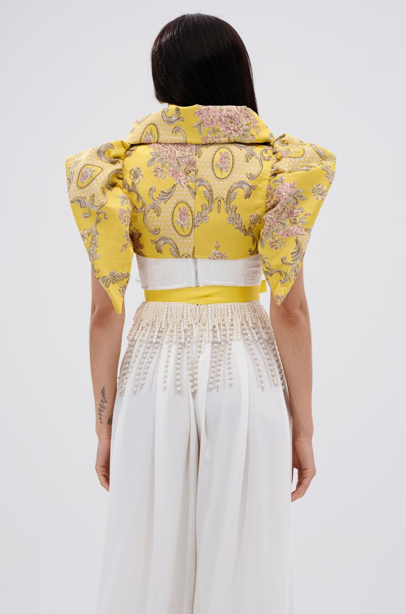 DION STATEMENT BOLERO IN YELLOW