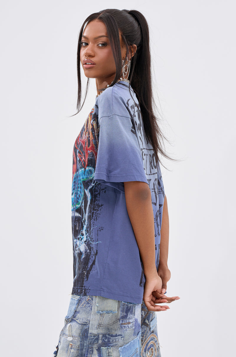 IRREVERENT OVERSIZED GRAPHIC TEE