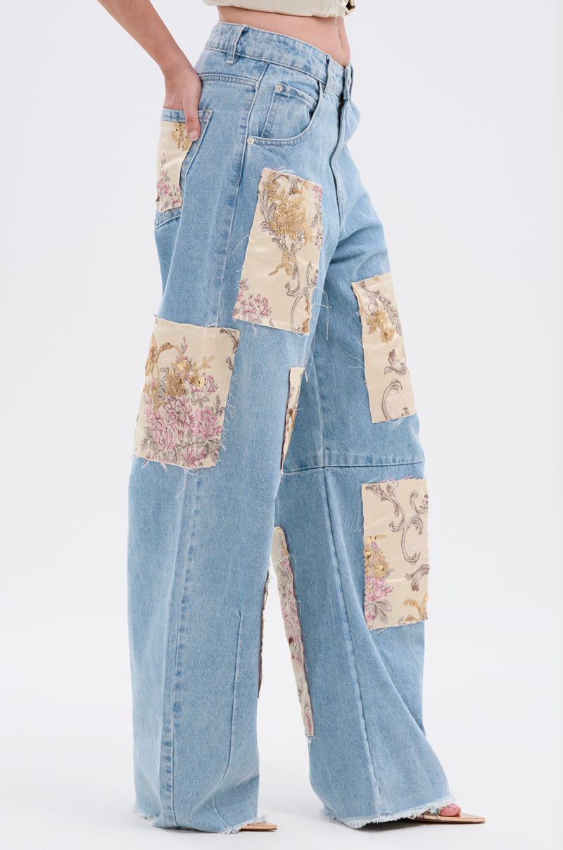 ROYAL ENERGY BROCADE PATCH RELAXED DENIM