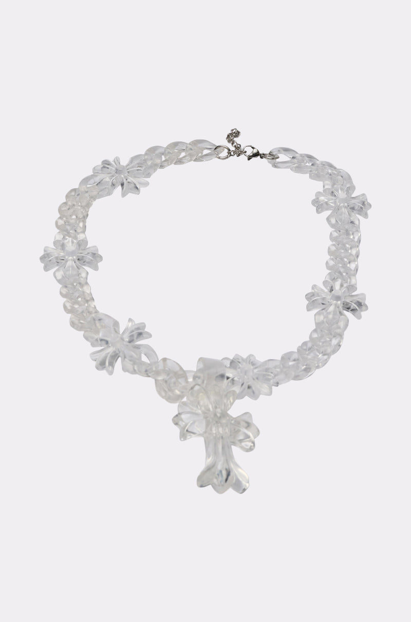 CROSS ME CLEAR NECKLACE