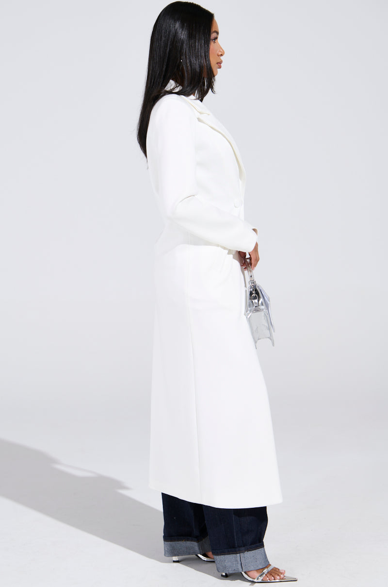 COCOA BUTTER TRENCH IN WHITE