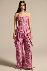 MILEY JACQUARD CARGO PANTS
