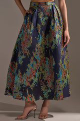 IN THE WILD BROCADE MAXI SKIRT