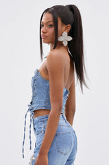 FEELING GRATEFUL RHINESTONE CORSET