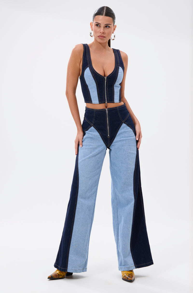 FIRST CLASS DENIM CORSET