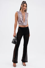 OH SO SEXY MESH FLARE LEGGING