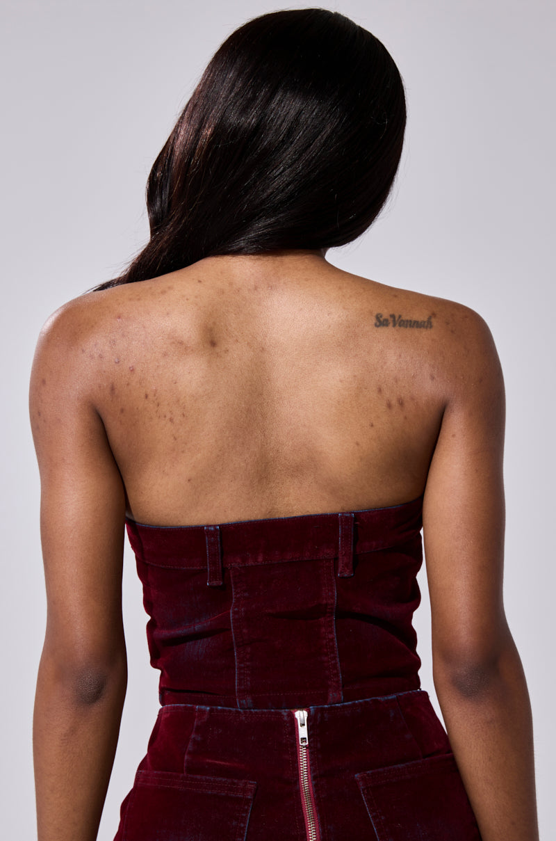 ASYMMETRIC ZIP CORSET