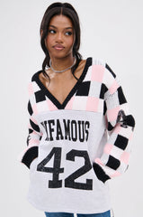 42 SEQUIN PATCHWORK SWEATER