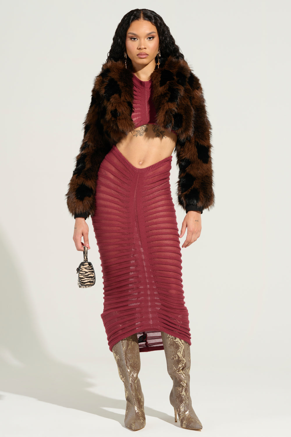 CLEO SEMI SHEER MAXI SKIRT