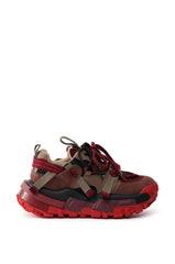 AZALEA WANG NAMIDA BURGUNDY SNEAKER