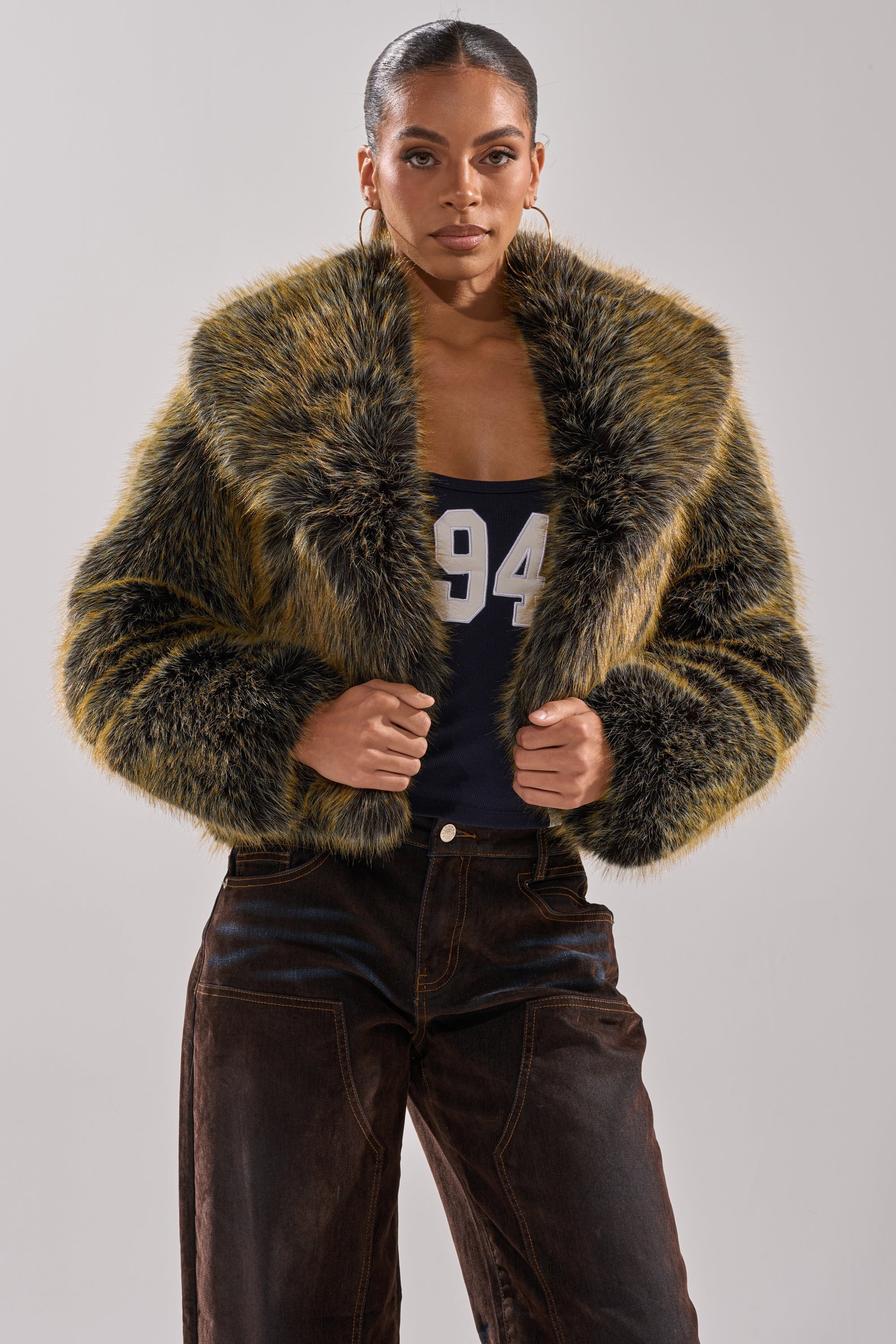 LIMONCELLO FAUX FUR COAT