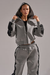 RAQUEL ZIP UP SWEATSHIRT