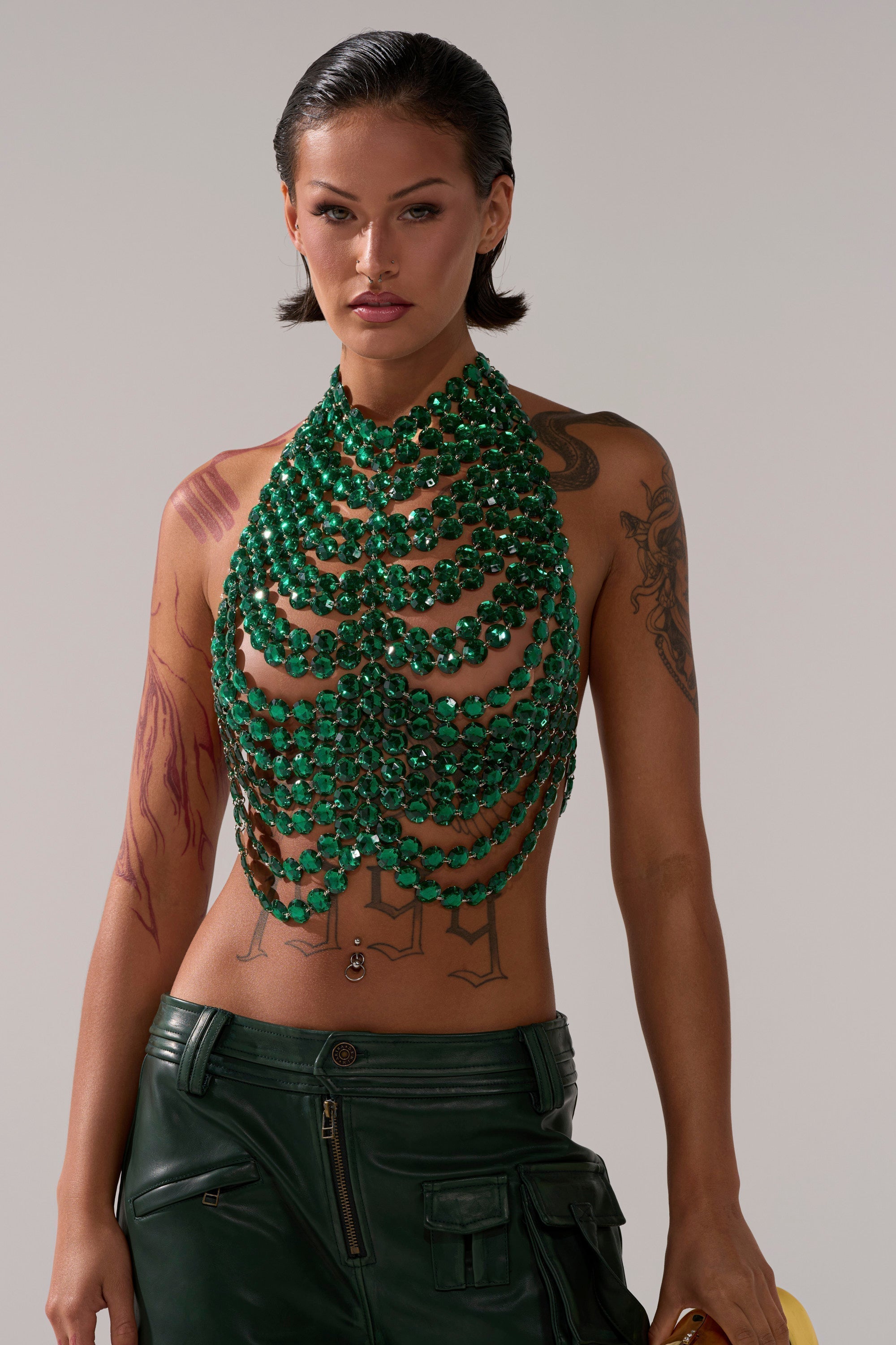 LET THE FEELINGS TAKE CONTROL BEADED BRALETTE