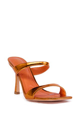 AZALEA WANG RAMIRO ORANGE METALLIC SANDAL