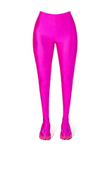 AZALEA WANG STAR STRETCH FLATFORM PANT BOOT IN FUCHSIA