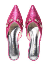 AZALEA WANG SUPER CHIC SLIP ON FLAT IN FUCHSIA