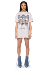 DEF LEPPARD DISTRESSED DRESS