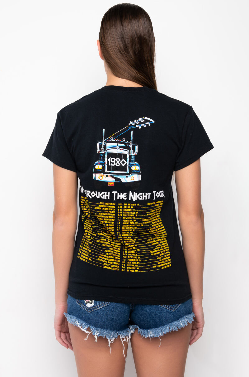 DEF LEPPARD DISTRESSED GRAPHIC T SHIRT