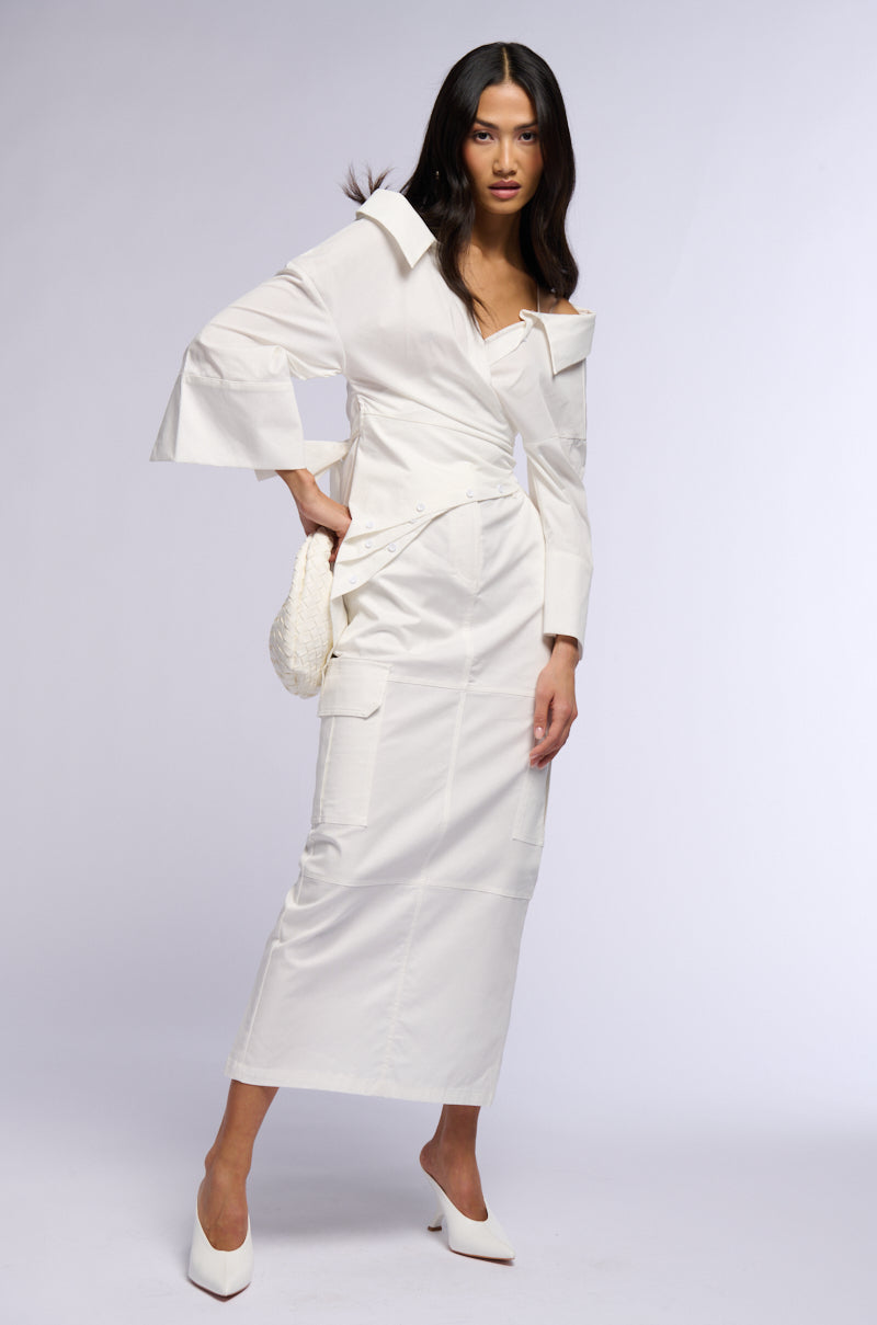 EFFIE CARGO MAXI SKIRT