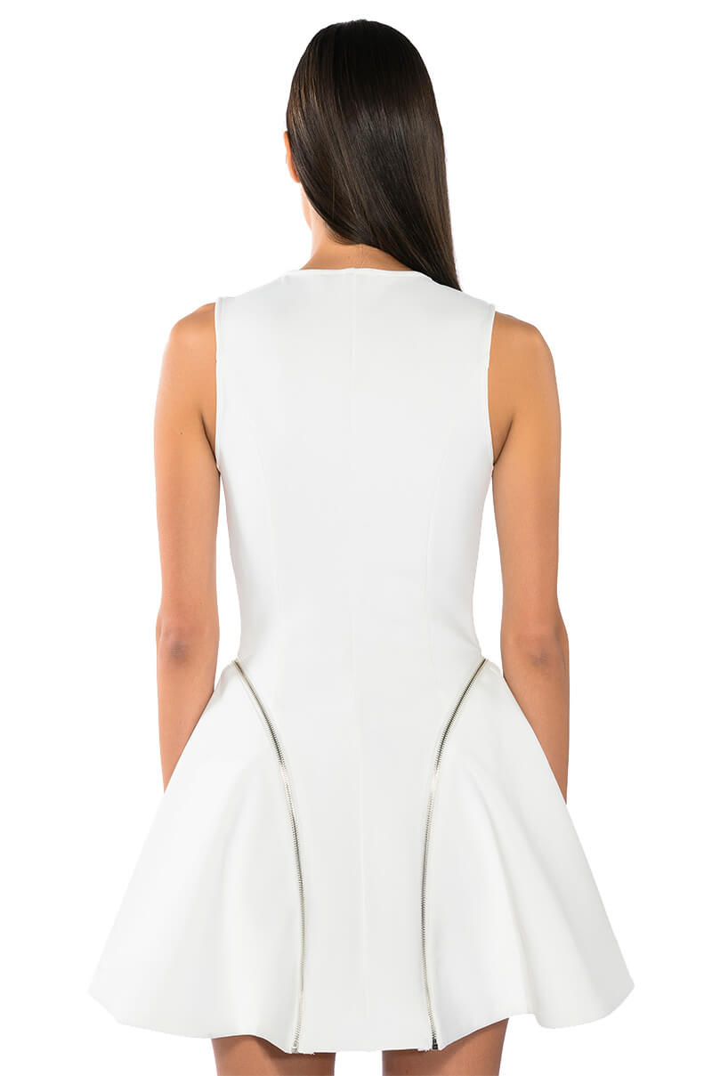 FEELING LIKE A TEN ZIPPER MINI DRESS