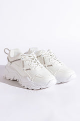 LOOK BACK AT IT FLATFORM SNEAKER IN WHITE