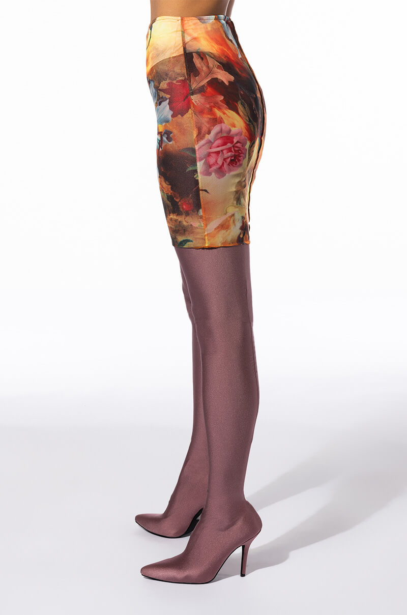 MIND YOURS MESH MINI SKIRT