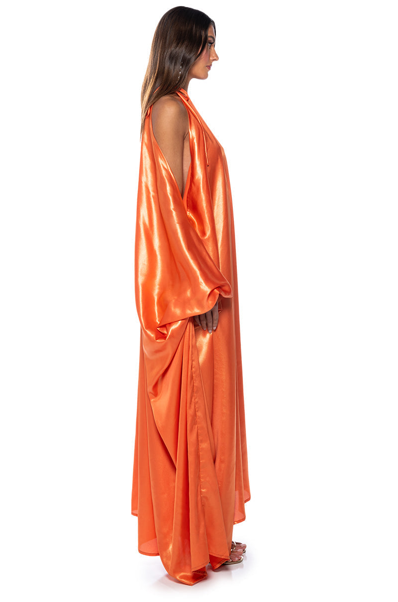 MISS THING TIE SHOULDER MAXI DRESS