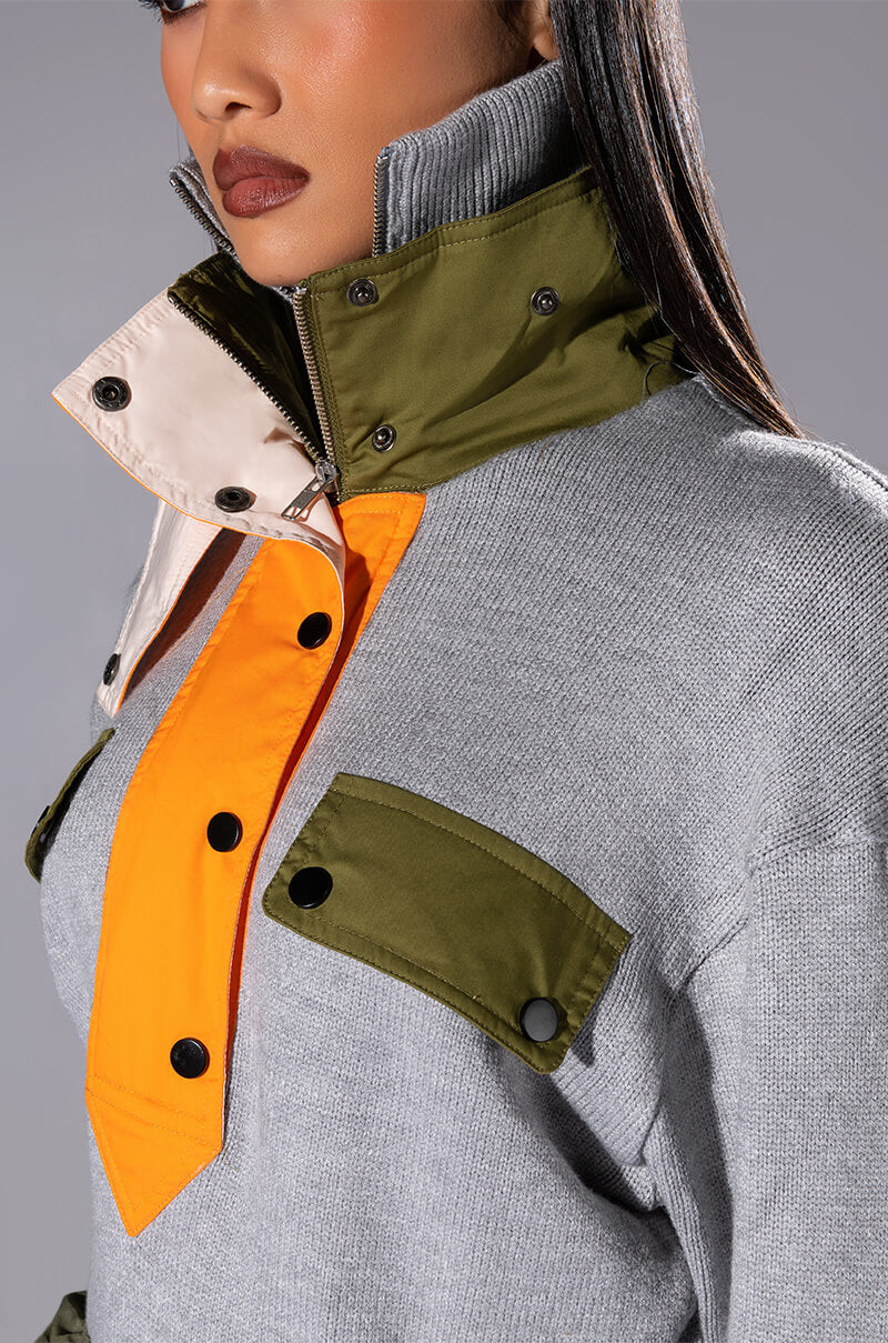ON THE MOVE PULLOVER SWEATSHIRT