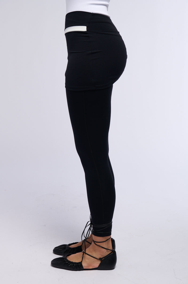PAXTON LEGGING WITH SKIRT OVERLAY