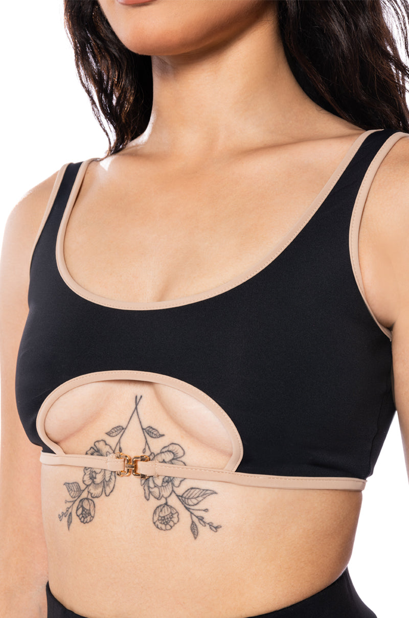 PAXTON LUXE REVERSIBLE CONTRAST TRIM BRALETTE