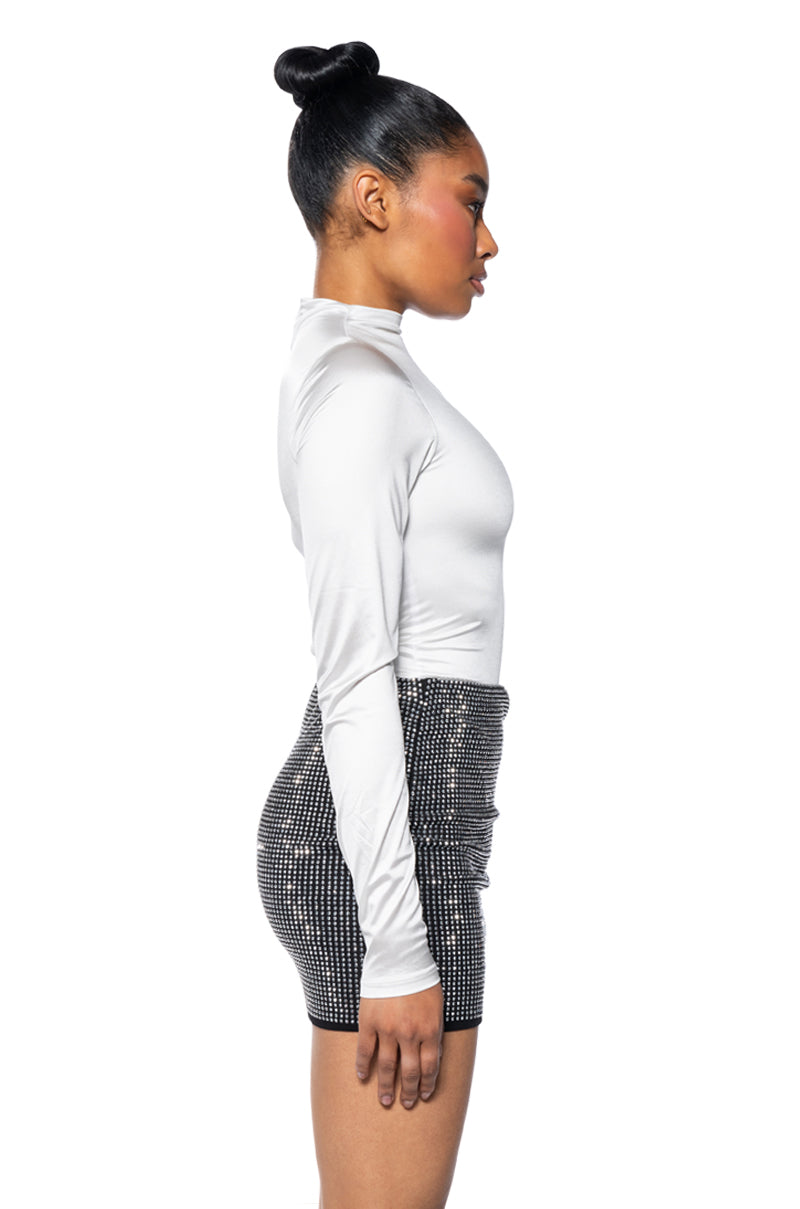 PAXTON NEW SHINE REVERSIBLE ZIP UP BODYSUIT