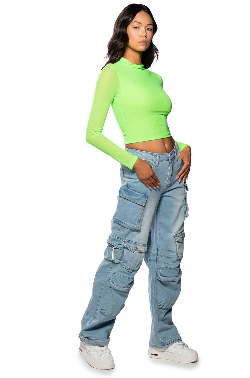 PAXTON SEXY MESH LONG SLEEVE TEE