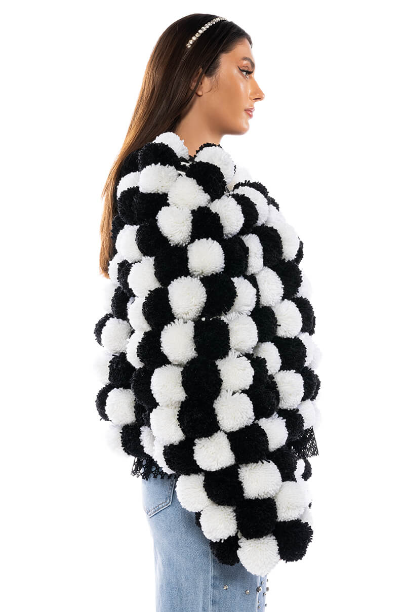 POM POM CARDIGAN
