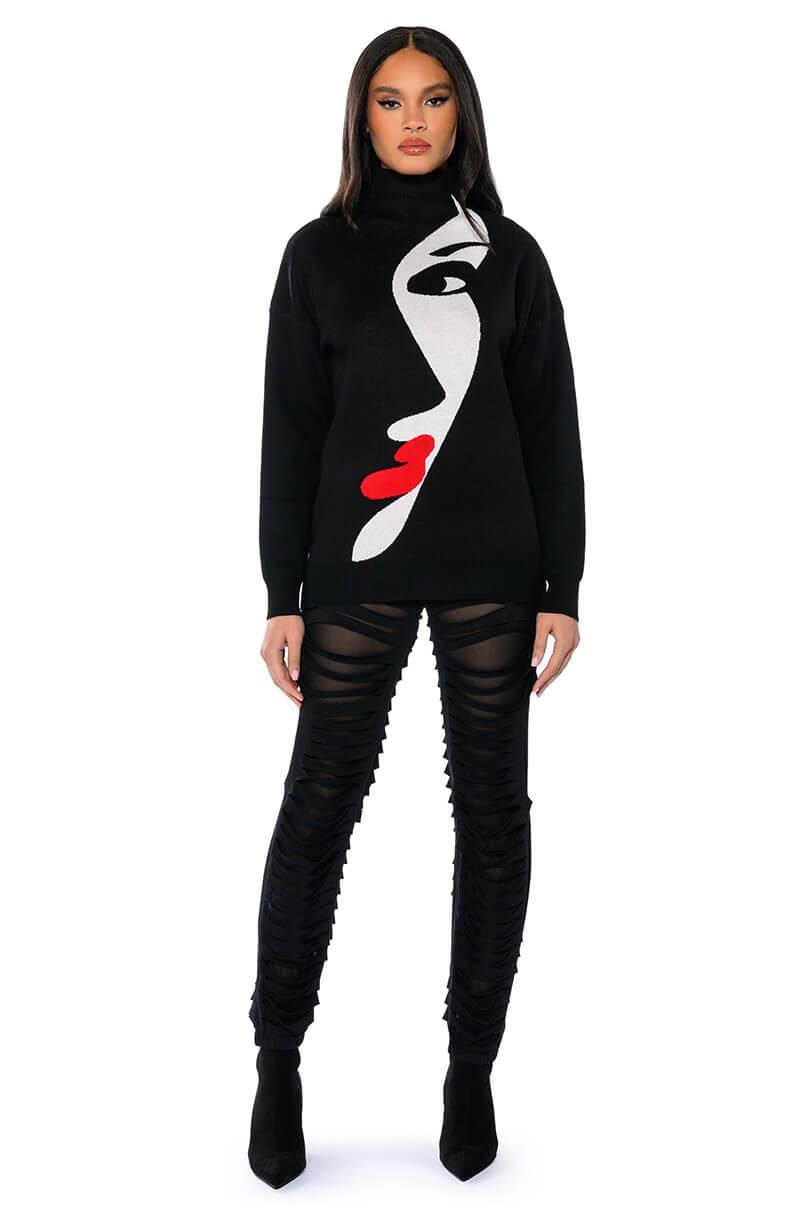 REFLECTIONS LONG SLEEVE SWEATER