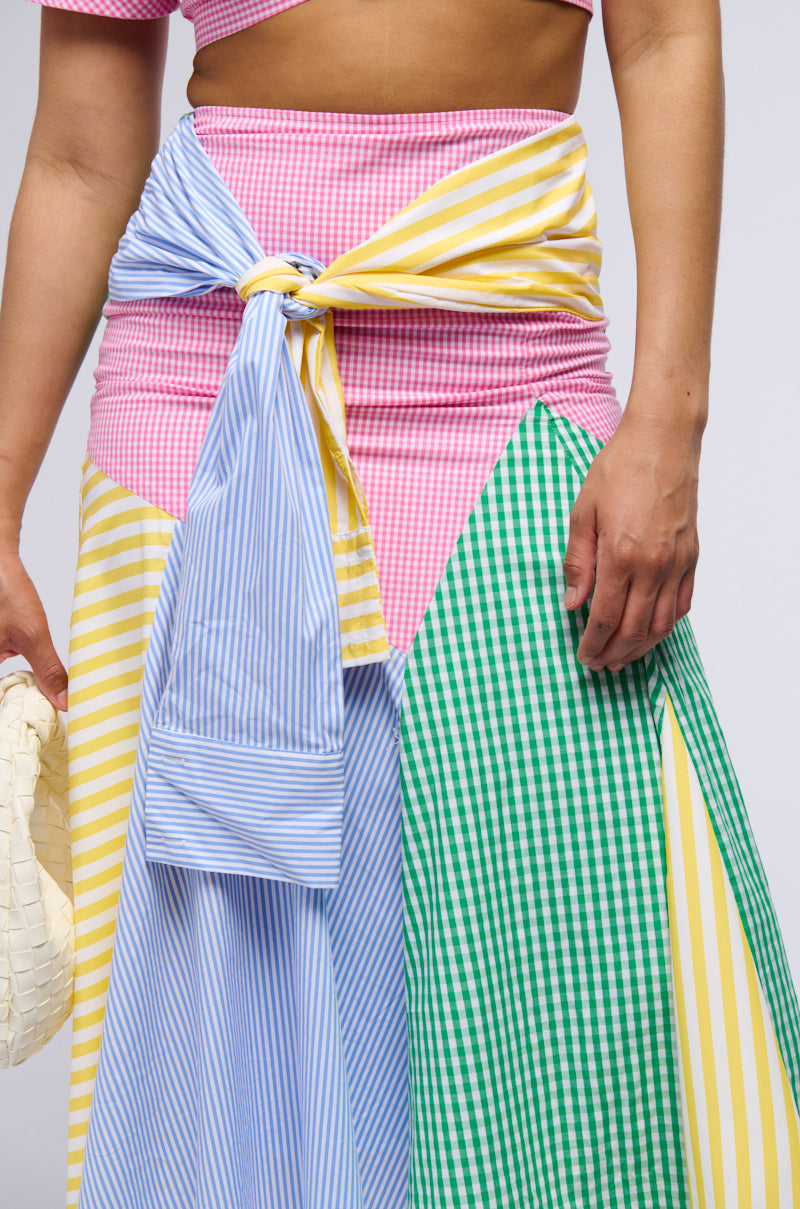 RICH AND BLIND WOVEN MAXI SKIRT