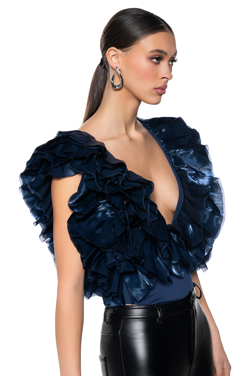 ROMANTIC RUFFLED BODYSUIT