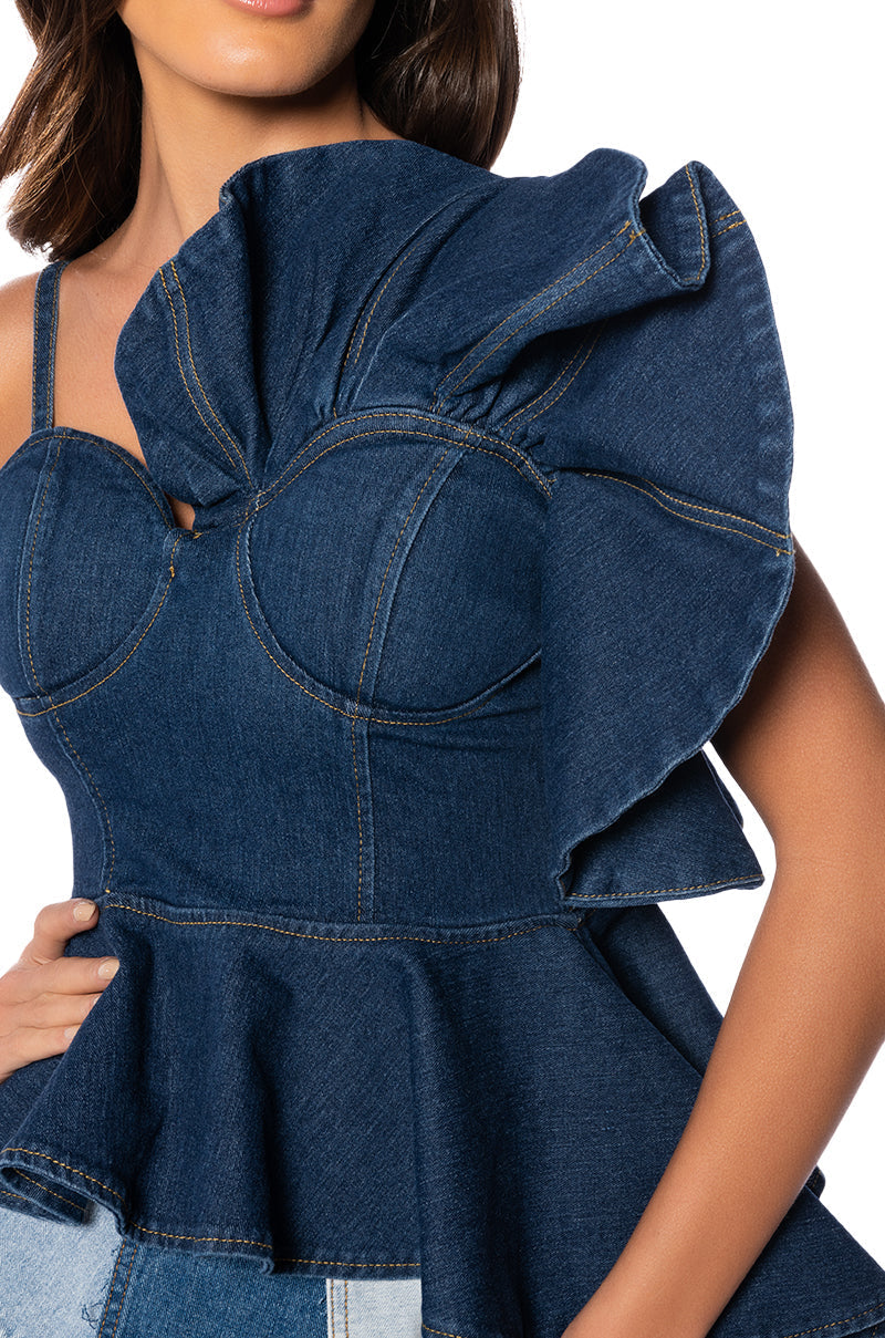 ROSELYN DENIM CORSET