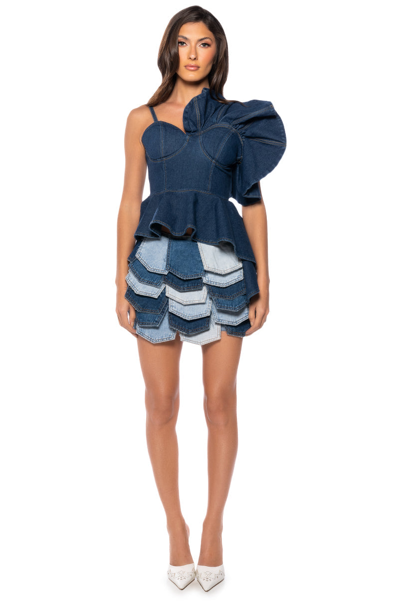 ROSELYN DENIM CORSET
